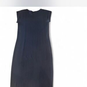 Vintage St. John!!  Classic charcoal gray  Midi Dress